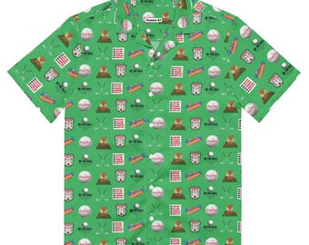 Golf Caddy Shack themed Unisex button shirt