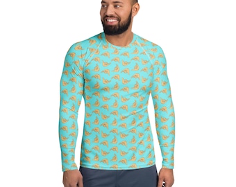 Hang Loose Shaka Hawaiian themed Men's Rash Guard
