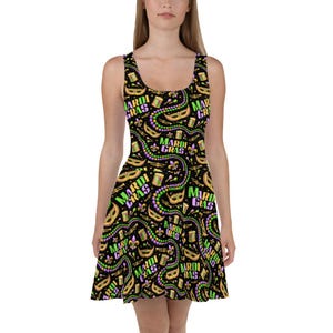 mardi gras bodycon dress Mardi Gras Make & Beads themed Bodycon dress