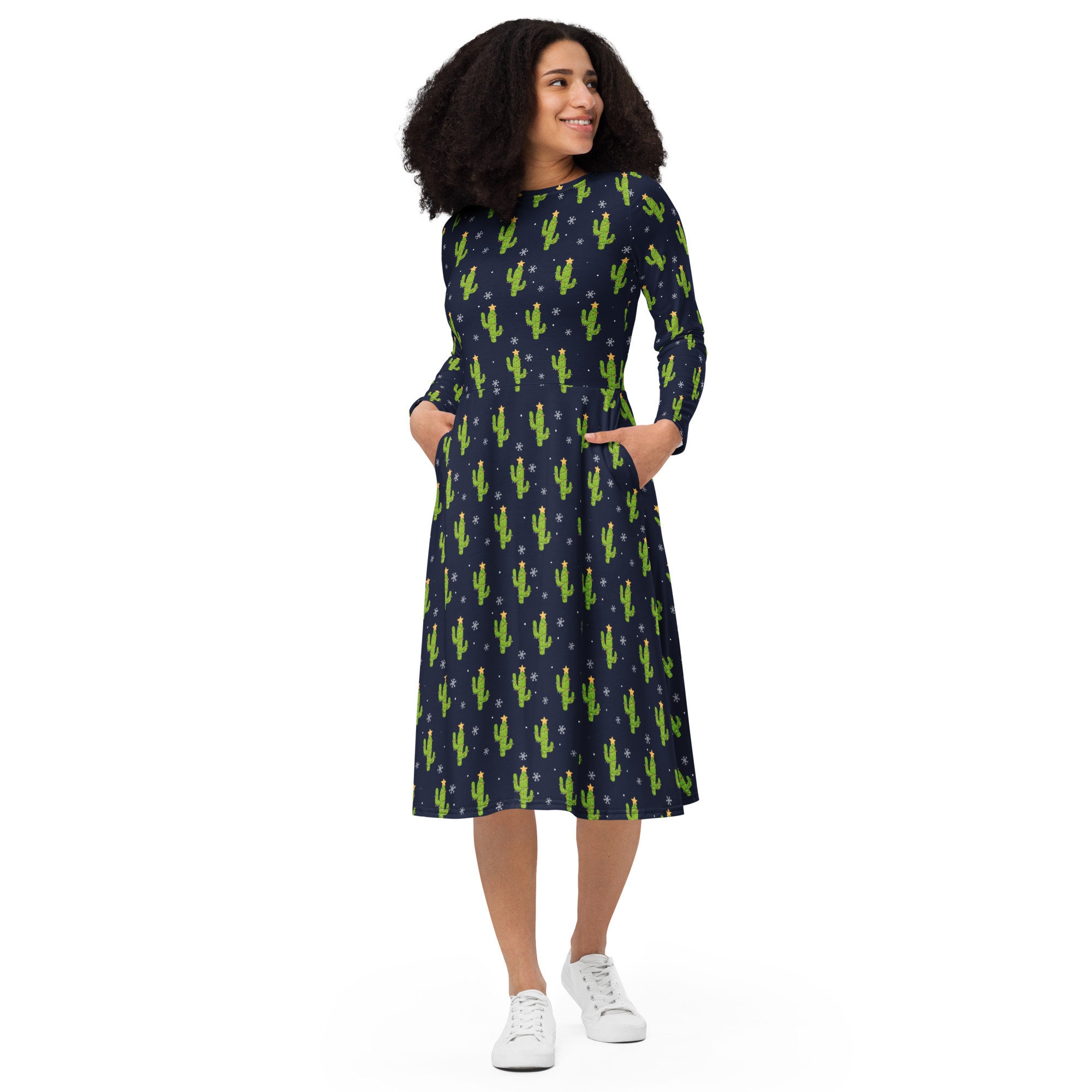 white christmas dresses Christmas Cactus Dress main image 1