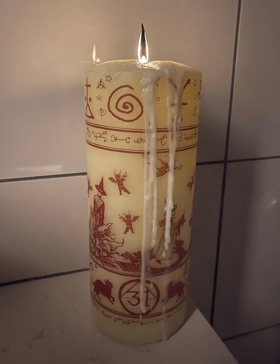 Black on sale flame candle