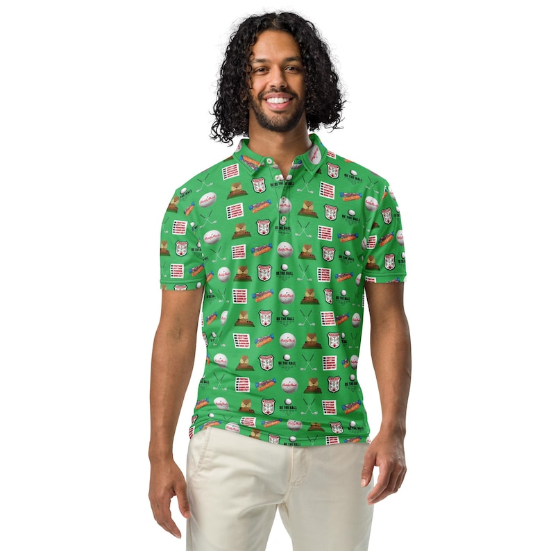 Golf Caddy Shack themed Men’s slim fit polo