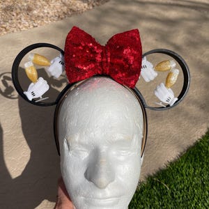Champagne Drinking Around The World Mickey Ears with Bow Options