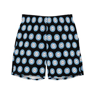 Vegas Baby Poker themed black All-Over Print Recycled Swim Trunks