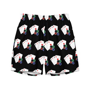 Poker Las Vegas Themed Men&#39;s swim trunks
