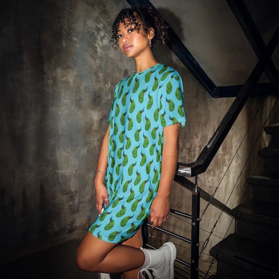 peacocks t shirt dress Womens White Plain Cotton T-Shirt Midi Dress