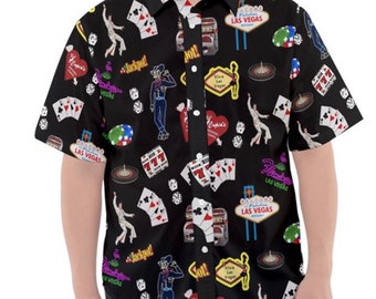 Las Vegas Print Button Up