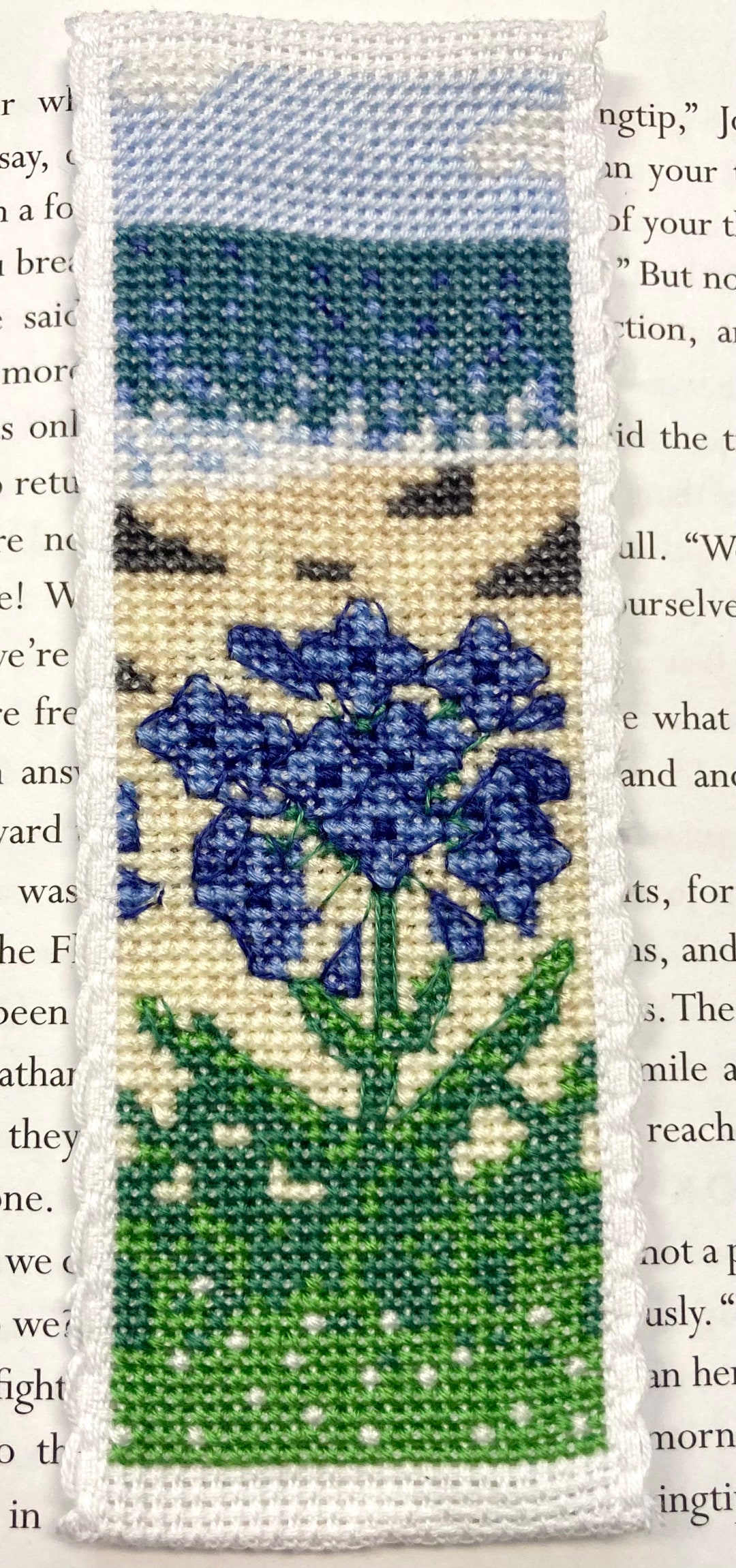 Agapanthus - Cornwall - Bookmark Art Cross Stitch Kit - Etsy