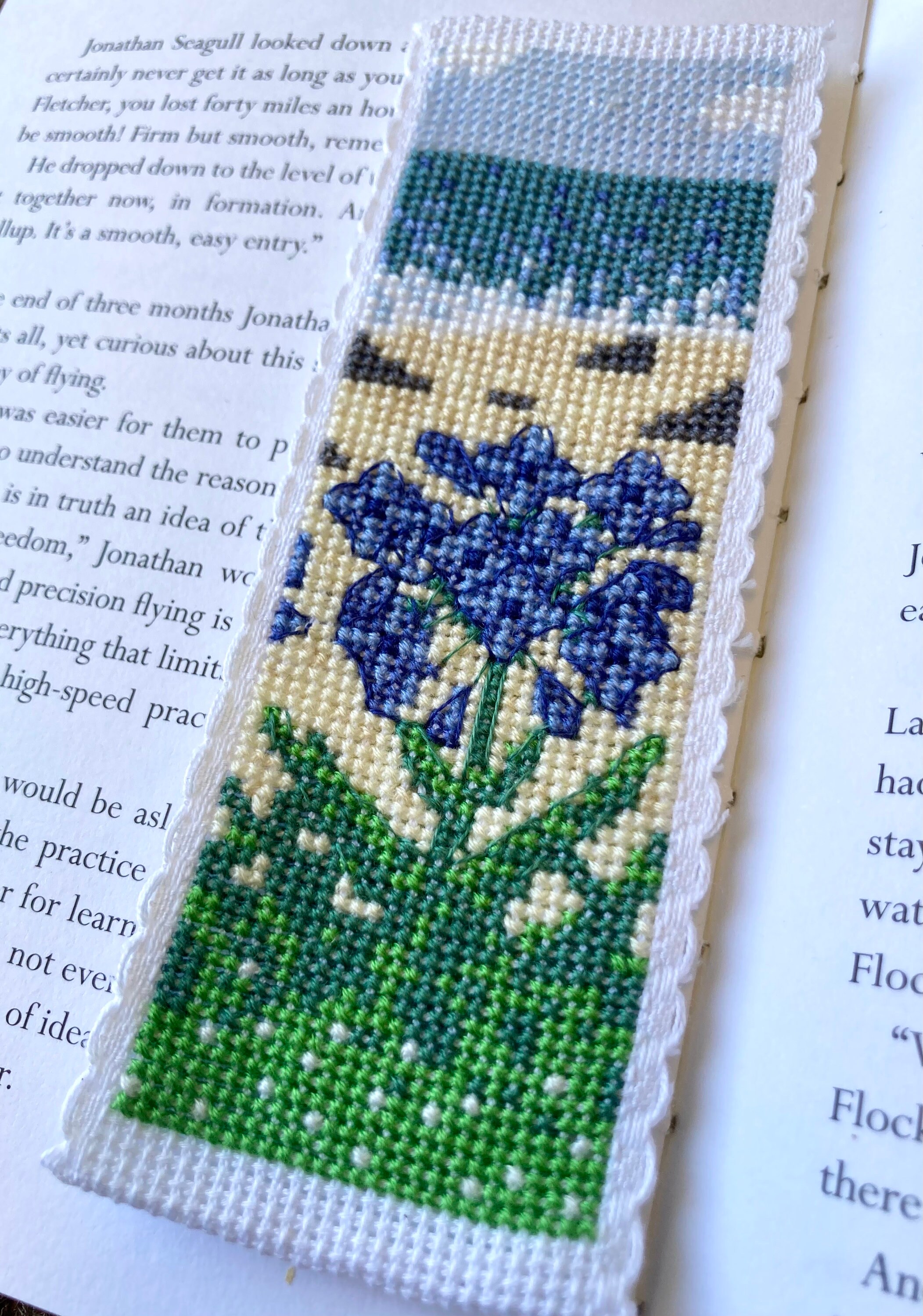 Agapanthus - Cornwall - Bookmark Art Cross Stitch Kit - Etsy
