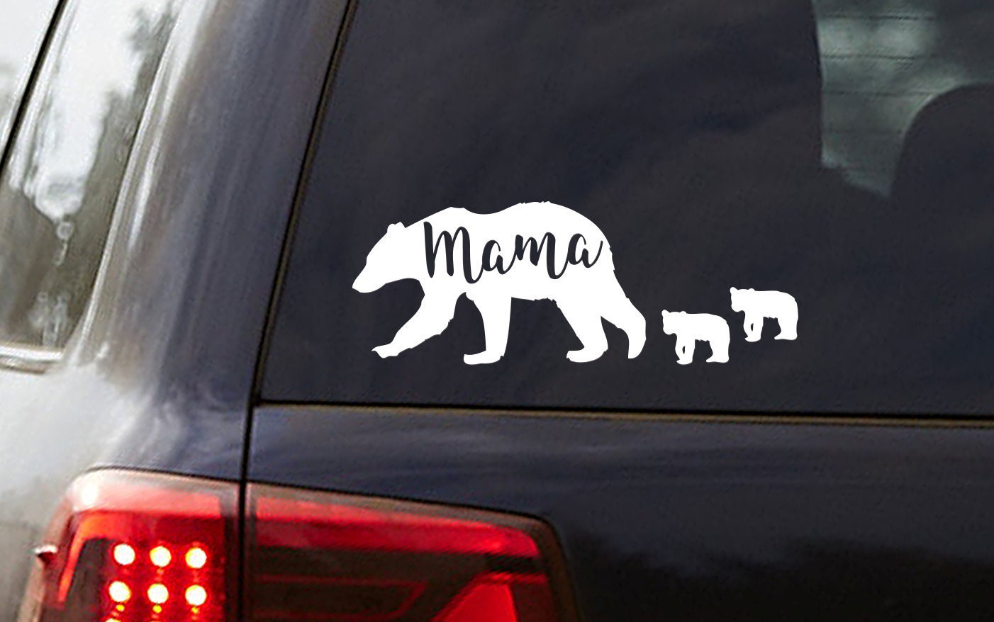 Mama Bear and Cubs Mom Life Vinyl Decal Family Sticker Mom | Etsy