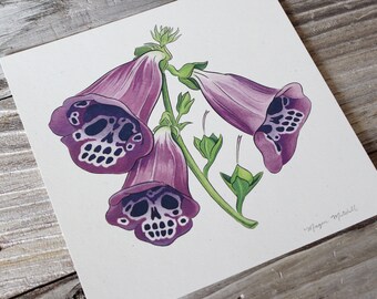 Foxgloom 8" x 8" Imprime en 100 libras. Madero Beach-Speckletone Papel Francés