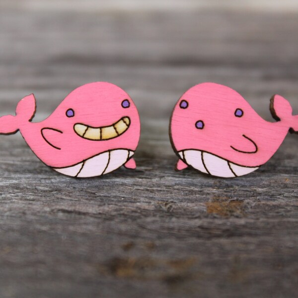 Steven Universe Tiny Floating Whale Stud Earrings