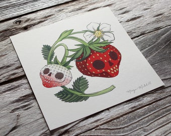 Skullberry 8" x 8" Imprime en 100 libras. Madero Beach-Speckletone Papel Francés