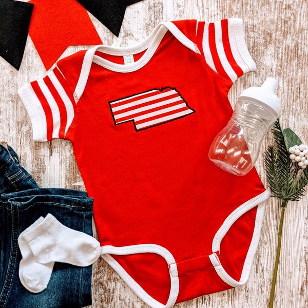 University Of Nebraska Cornhuskers Official Infant Snap Suit - Charcoal, 18 Months, 100% Cotton