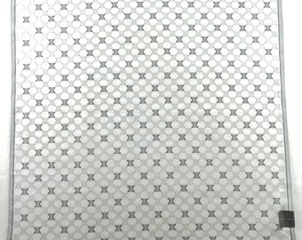 Vintage Celine Handkerchief Signature Pattern Pocket Square 20" X 20"
