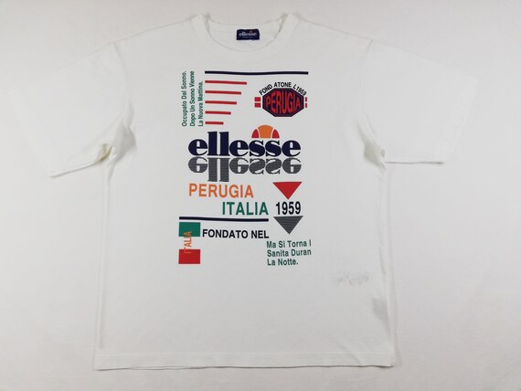 Vintage Ellesse Cotton Printed / Graphic Tees