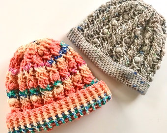 Patroon gehaakte sweater Weather – kabelmuts, rommelige knot (pdf-download)
