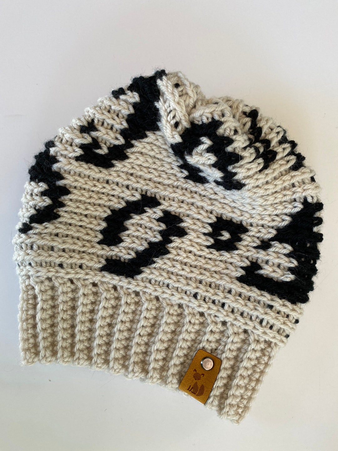CROCHET PATTERN Leopard Print Bre Beanie Animal Print Hat Crochet Leopard Print Cheetah Print