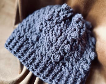 Patroon gehaakte Ierse trui, kabelbeanie voor dames (pdf-patroon)