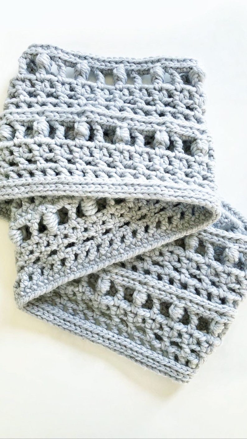 Traveler Scarf Crochet Pattern, pdf, pattern only, scarf, infinity scarf, easy scarf, loop scarf image 4