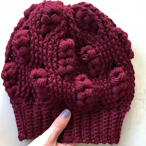 Wheatfield Slouchy- PATTERN ONLY- crochet pattern - crochet hat - beanie- slouchy hat - crochet cables- womens hat- winter hat- textured