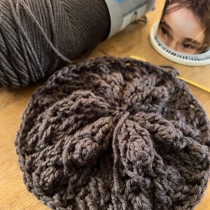Crochet Irish Sweater Hat Pattern, Women's Cable Beanie (PDF Pattern) image 2