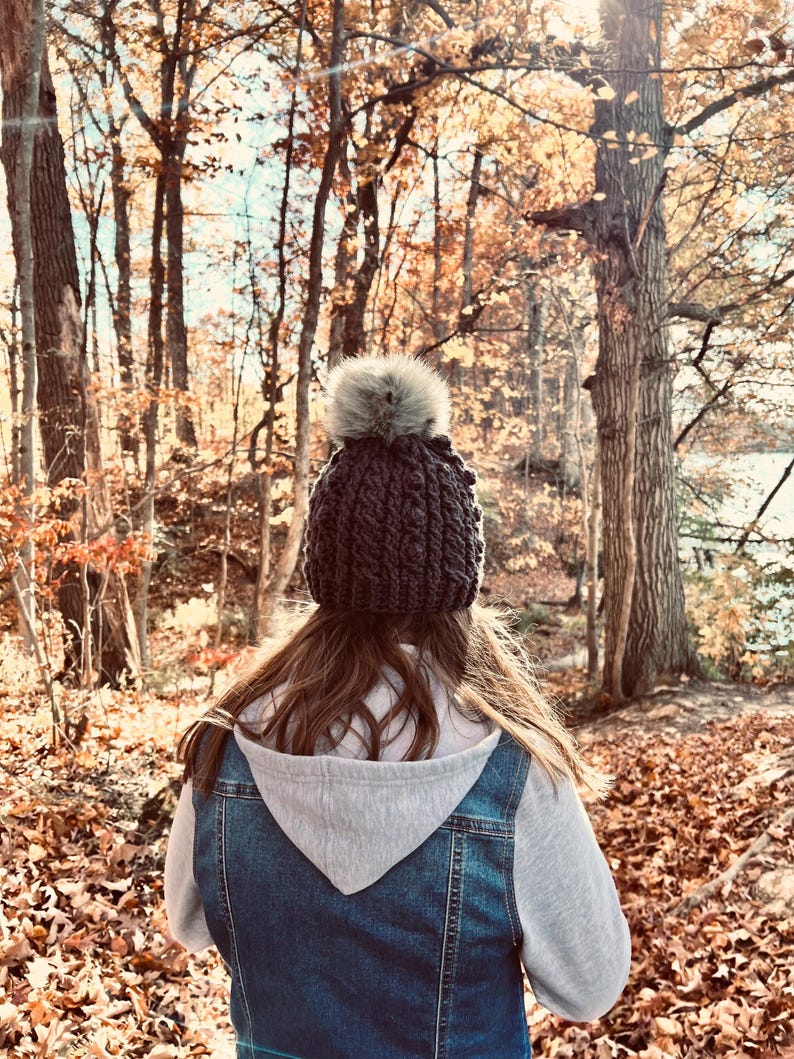 Crochet Irish Sweater Hat Pattern, Women's Cable Beanie (PDF Pattern) image 11