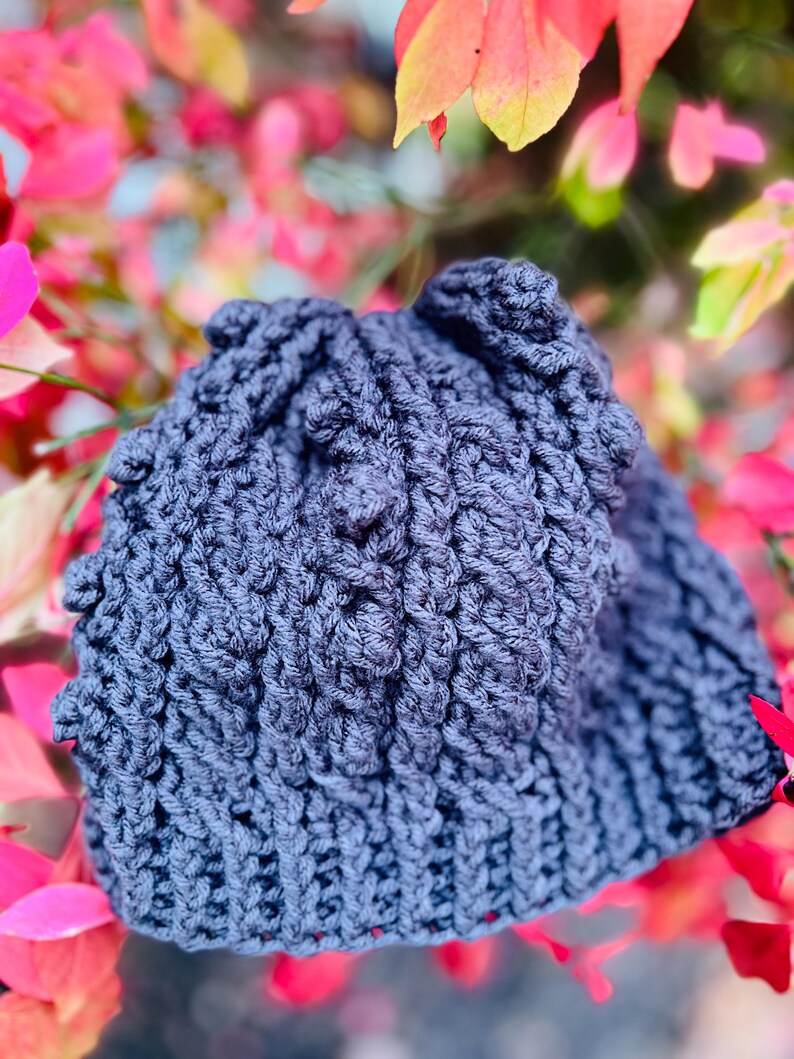 Crochet Irish Sweater Hat Pattern, Women's Cable Beanie (PDF Pattern) image 3