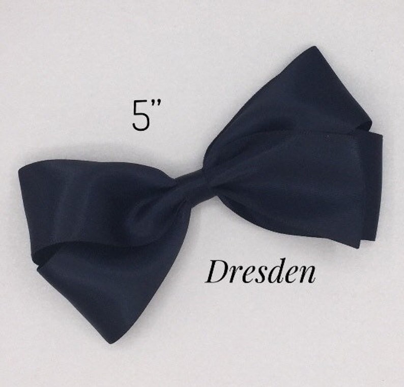 5\u201d Bow 55 Colors Flower Girl or Special Occasion Hair Accessory Wedding Hair,Recital,Pageant,First Communion Bow. Satin Boutique Hairbow