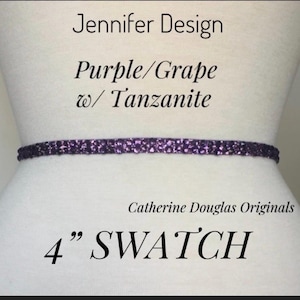 Purple Rhinestone SWATCH,3/8” Purple Rhinestone Stretch Glitter Belt,Special Occasion, Bride,Bridesmaid,MOB belt,Custom Made,Gala.
