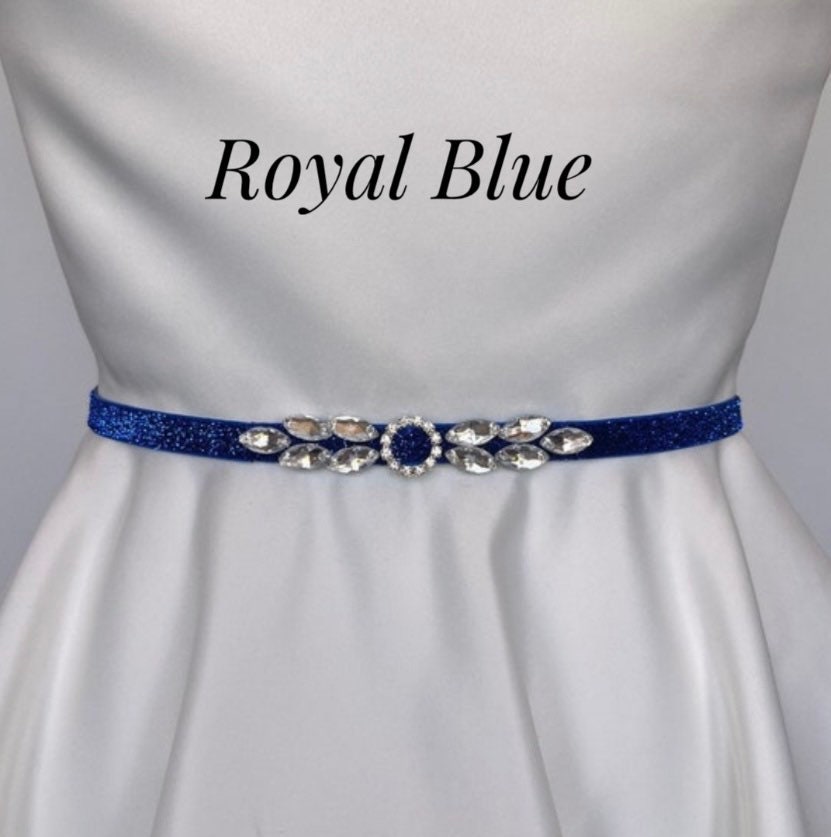 royal blue sash belt