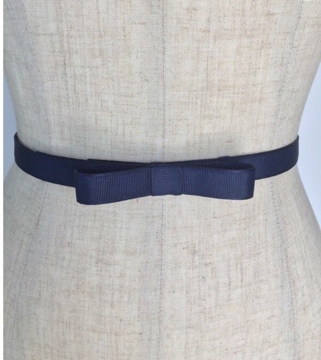 Navy Bow Belt,5/8 Wide Ladies Special Occasion Belt,wedding Dress Belt