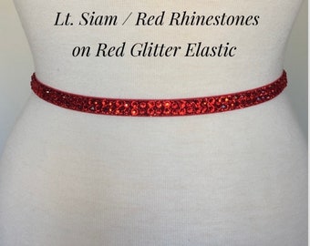 Red Acrylic Beaded Belly Dance Belt: Gold Tone Metal Coins  display picture 1