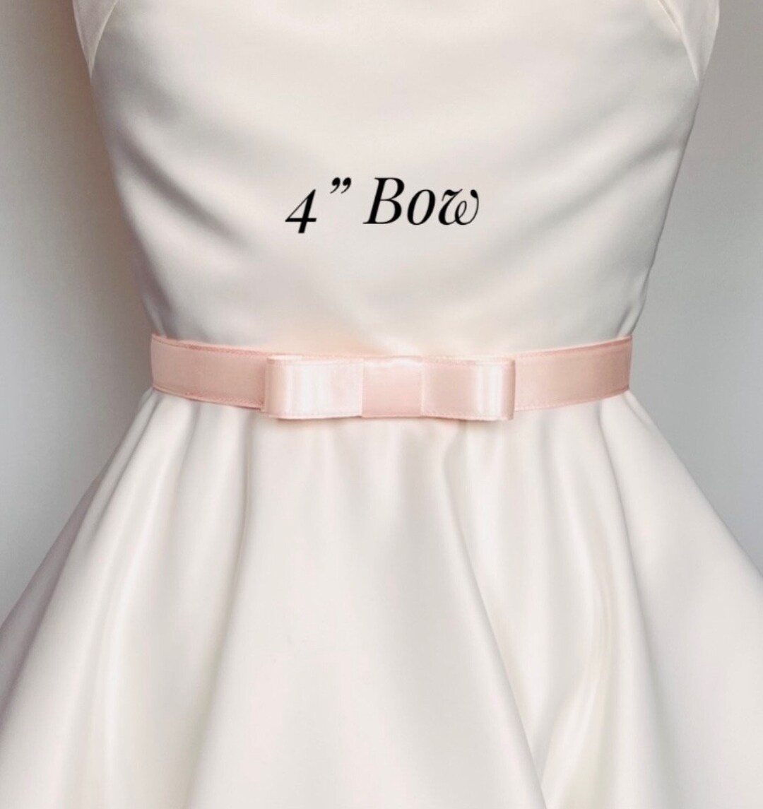 Satin Bow Belt, 7/8 Custom Special Occasion Belt,wedding Dress Belt