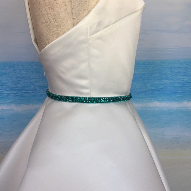 rhinestone stretch belt