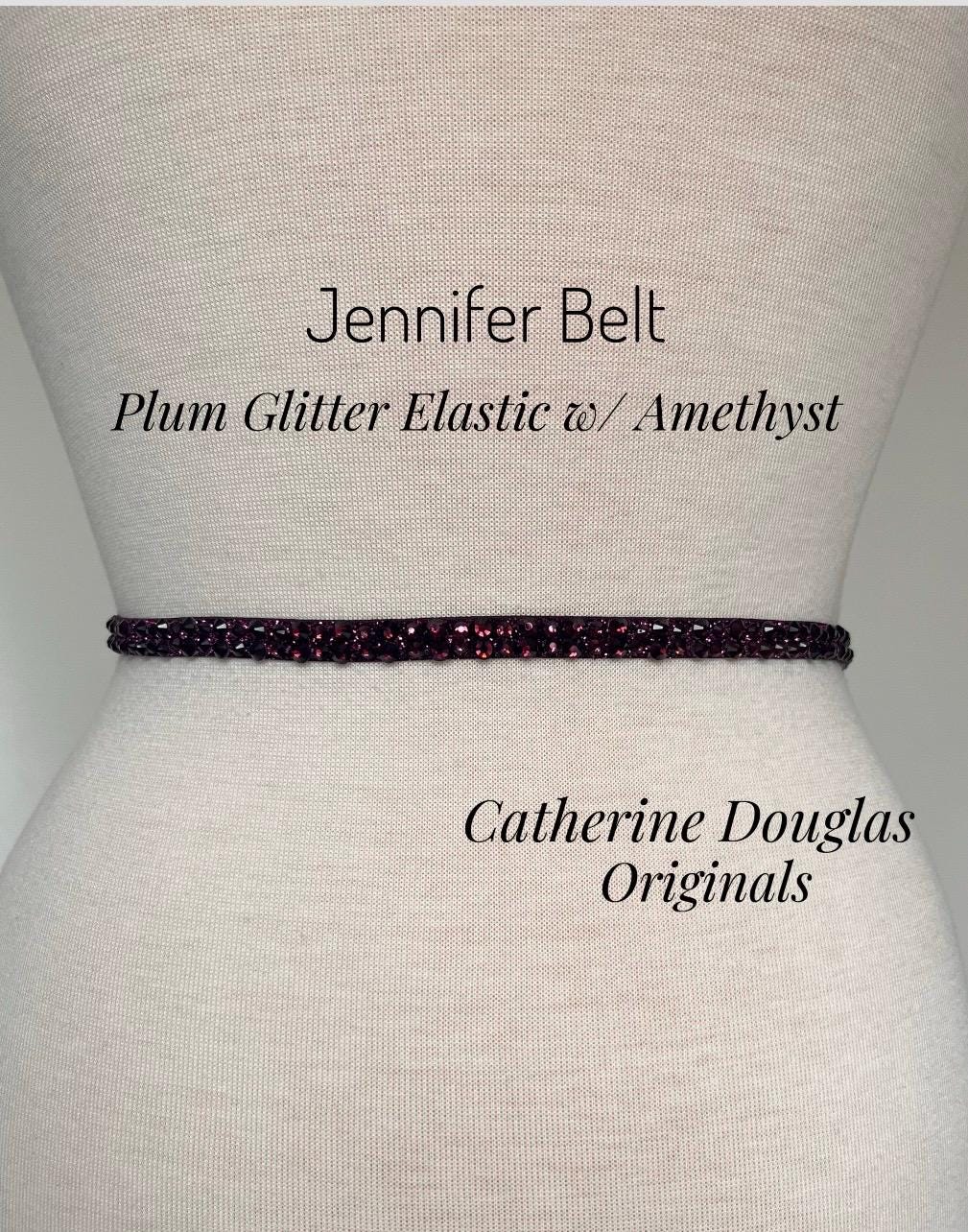slim fit dress slacks Elegant Sparkle Rhinestone Belt main image 1