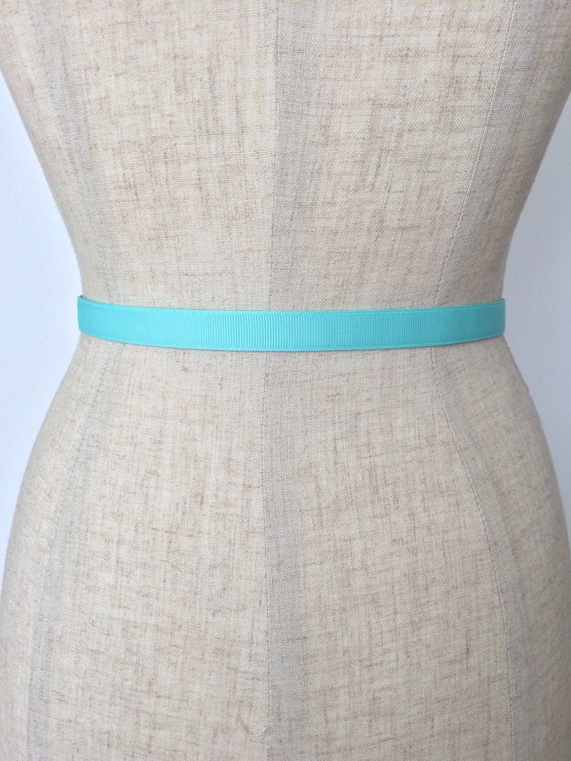 Skinny Rhinestone BeltElegant Aqua GROSGRAIN Belt Adjustable Etsy