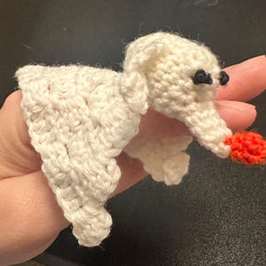 Miniature Ghost Dog Crochet Pattern