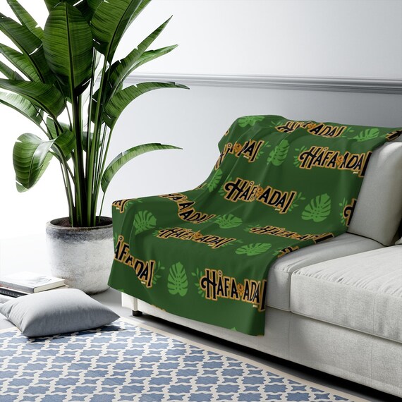 guam rug blanket Guam Seal Hibiscus Paradise Woven Blanket