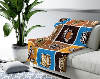 Chamorro Fiesta Fare Guam and CNMI Sherpa Fleece Blanket