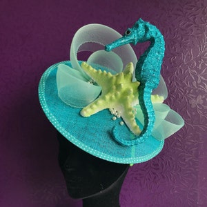 Under the Sea saucer headpiece fascinator