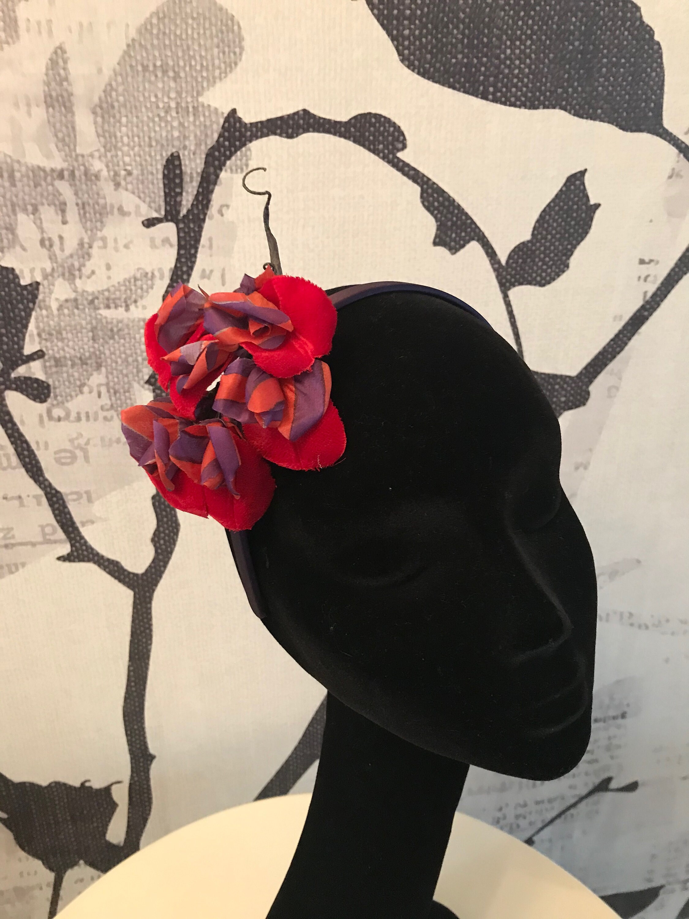 Headband With Handmade Silk Flowers Etsy Singapore