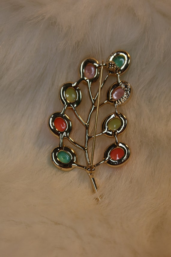 Vintage Sarah Coventry Jelly Bean Cabochon Tree F… - image 6