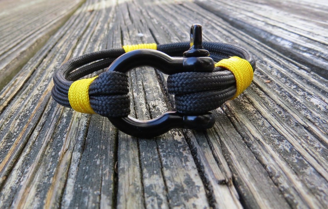 Paracord Bracelet Shackle Handmade Etsy Sweden