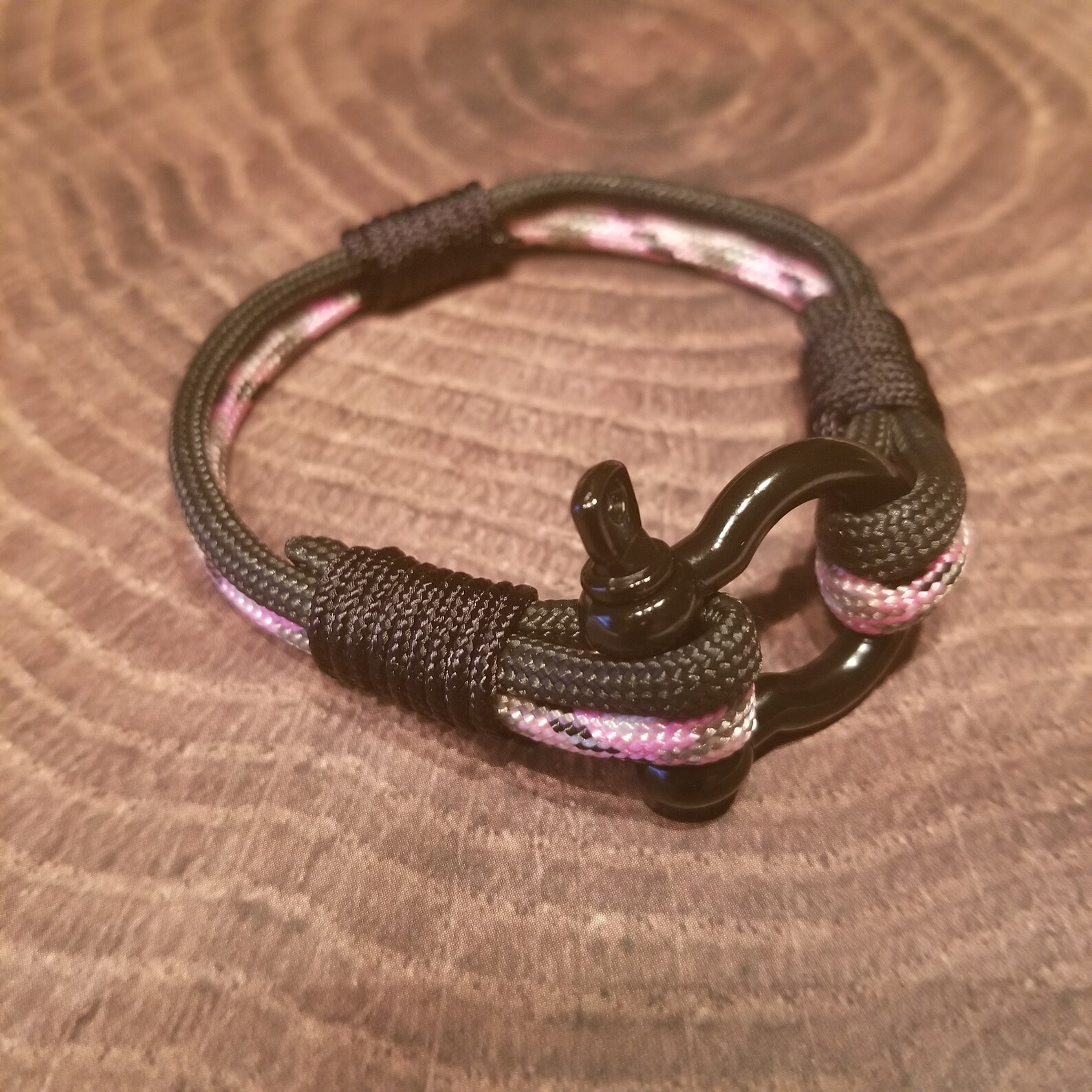 Paracord Bracelet Shackle Handmade Etsy