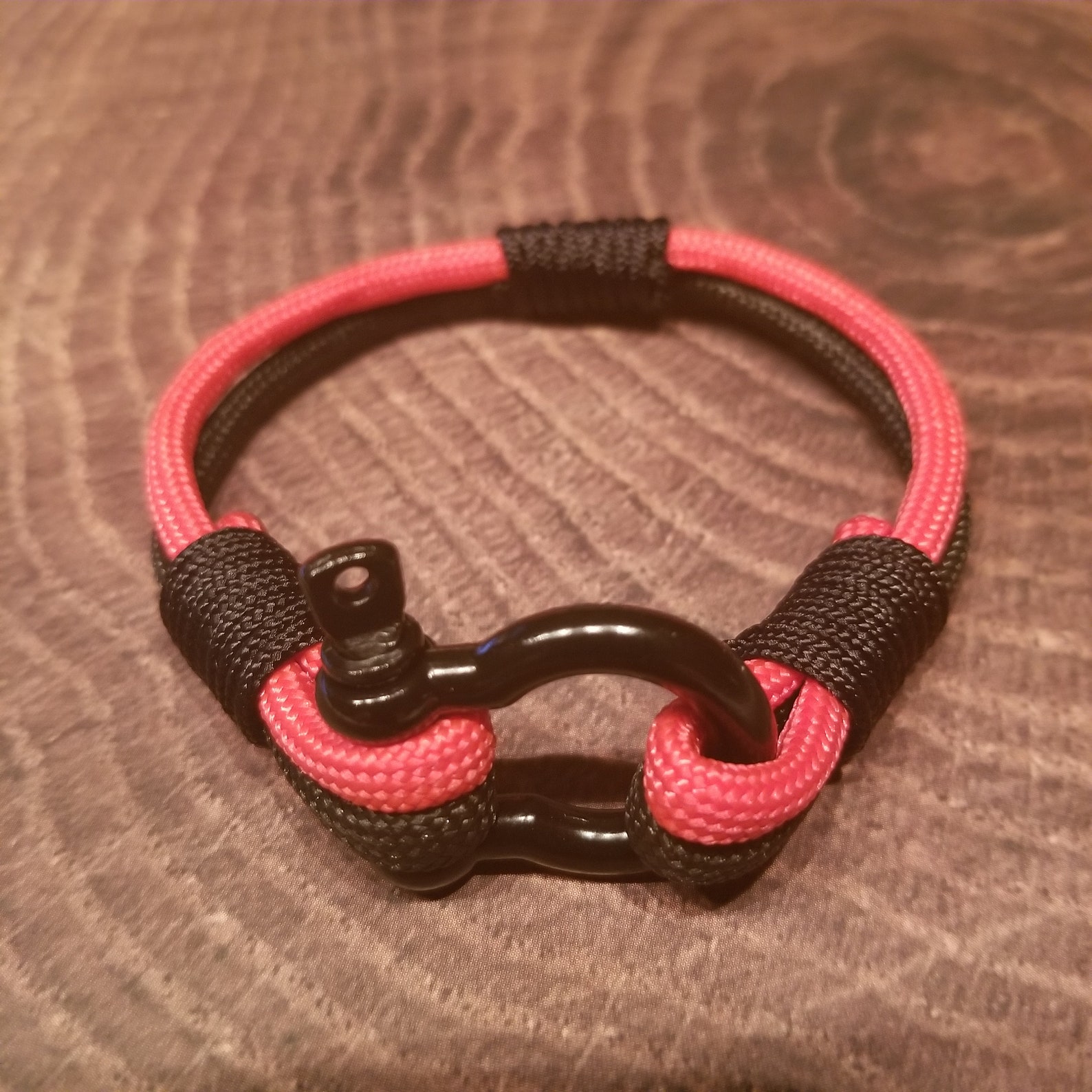 Paracord Bracelet Shackle Handmade Etsy Israel