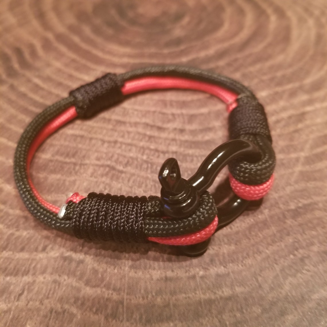 Paracord Bracelet Shackle Handmade Etsy Israel