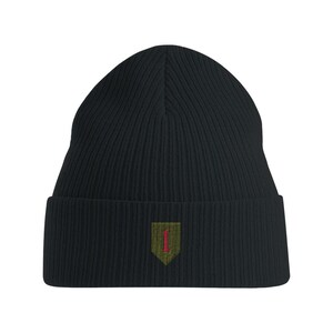1st Infantry Division duurzame beanie met omslag, groot rood