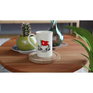 RMS Titanic White 10oz Porcelain Slim Mug Titanic Coffee Cup Gift Mug Titanic Mug