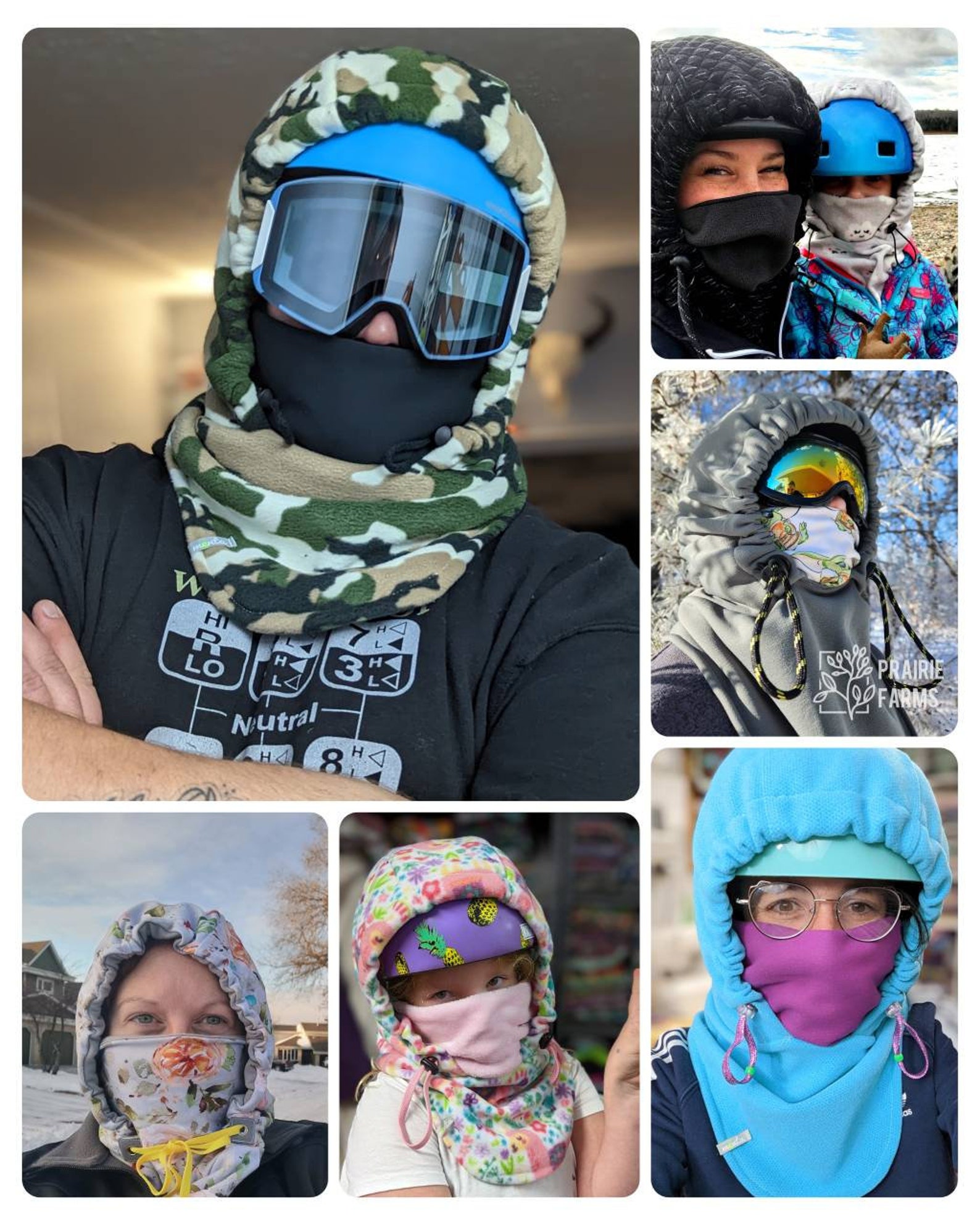 Menta Snow Hoodie Helmet Compatible Hood Hat DIY PDF Sewing Etsy